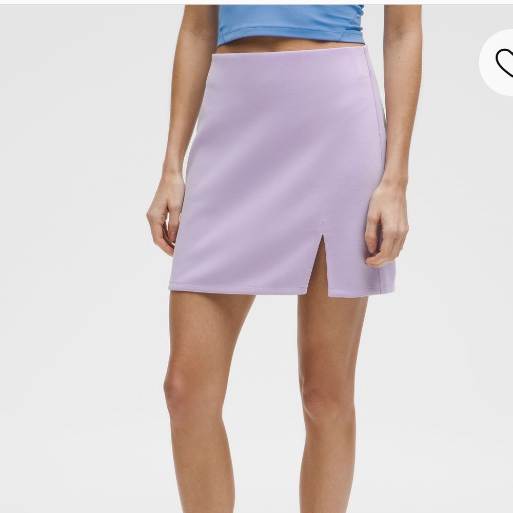 NWTLululemon Softstreme High-Rise Mini Skirt lavender frost | Size: Medium